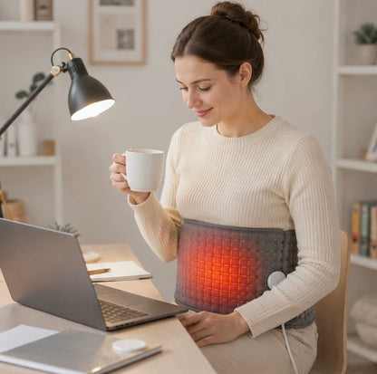 Multifunction Electric Heating Pad Belt - Thermal Wrap for Waist, Back, Abdomen and Pain Relief Support