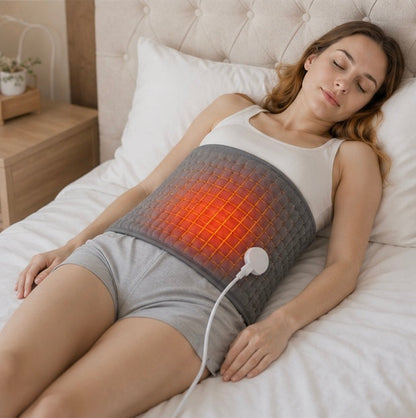 Multifunction Electric Heating Pad Belt - Thermal Wrap for Waist, Back, Abdomen and Pain Relief Support