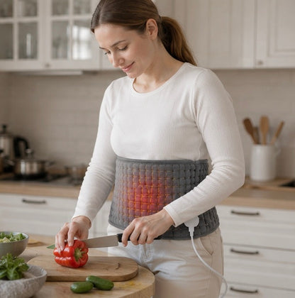 Multifunction Electric Heating Pad Belt - Thermal Wrap for Waist, Back, Abdomen and Pain Relief Support