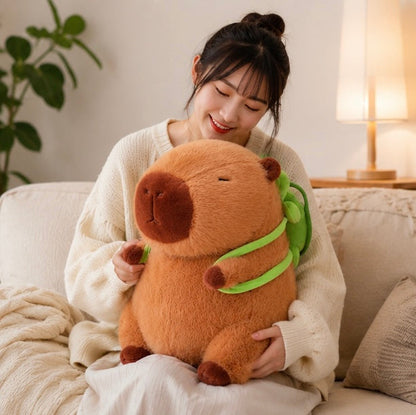 Giant Capybara Plush Doll-Soft Cartoon Stuffed Animal Toy for Kids Bedroom Decor and Memorable Birthday Gifts
