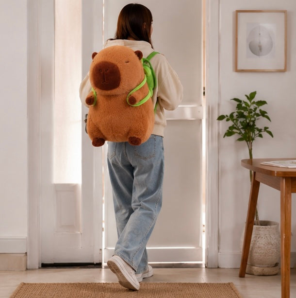 Giant Capybara Plush Doll-Soft Cartoon Stuffed Animal Toy for Kids Bedroom Decor and Memorable Birthday Gifts
