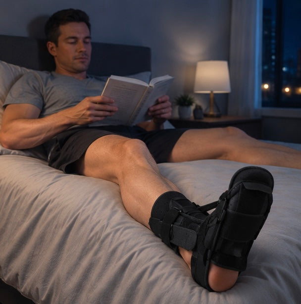 Plantar Fasciitis Night Splint – Adjustable Foot Drop Brace for Heel Pain Relief, Achilles Tendon Support and Faster Recovery