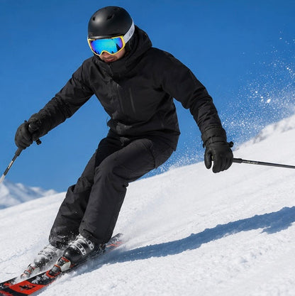 Winter Ski Gloves - Waterproof Windproof Thermal Snowboard and Motorcycle Riding Gloves for Men and Women, Lightweight Cold Weather Protection