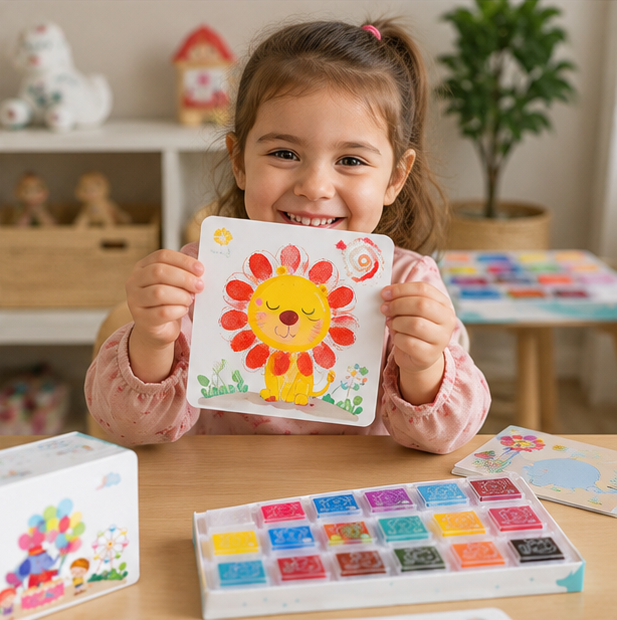 DIY Finger Painting Toy Kit – Montessori Creative Coloring Set for Kids with Graffiti Art Activities and Educational Fun