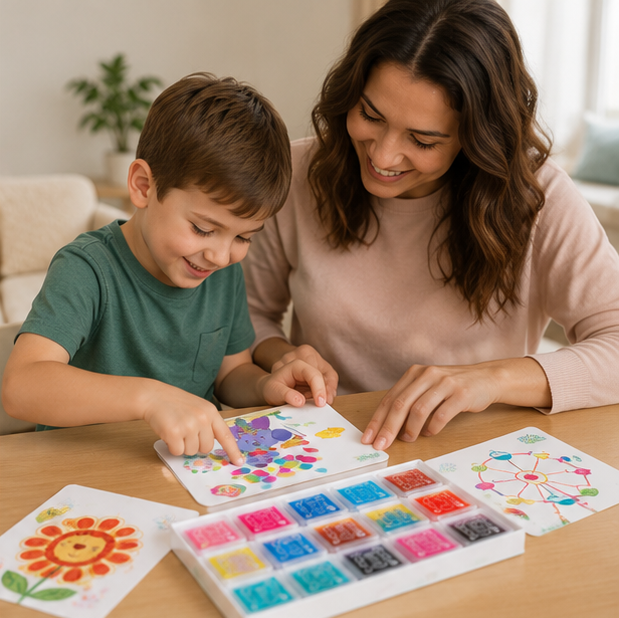 DIY Finger Painting Toy Kit – Montessori Creative Coloring Set for Kids with Graffiti Art Activities and Educational Fun