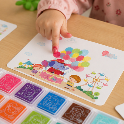 DIY Finger Painting Toy Kit – Montessori Creative Coloring Set for Kids with Graffiti Art Activities and Educational Fun