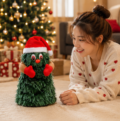 Dancing Christmas Tree Santa Toy – Musical Electric Holiday Figure with Singing, Dancing and Interactive Christmas Entertainment