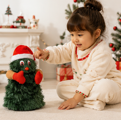 Dancing Christmas Tree Santa Toy – Musical Electric Holiday Figure with Singing, Dancing and Interactive Christmas Entertainment