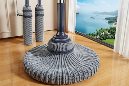 Self-Wringing Spin Mop – 40cm Microfiber Wet and Dry Floor Cleaner with Hands-Free Washing for Kitchen, Bathroom and Home
