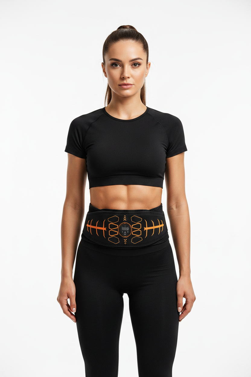 Smart EMS Abdominal Toning Belt – USB Rechargeable Muscle Stimulator and Ab Trainer for Core Fitness, Body Toning and Workout Support
