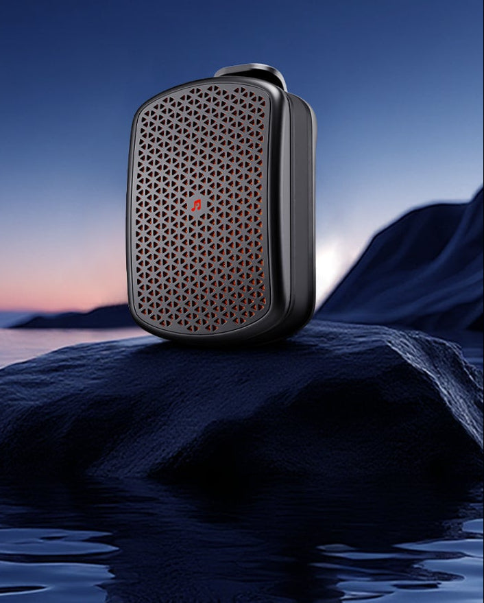 Magnetic Clip On Bluetooth Speaker – Waterproof Portable Mini Speaker with Heavy Bass, TWS Stereo and Outdoor Adventure Ready Design