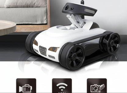 WiFi Remote Control Tank Toy – Four-Channel Tracked Camera Car with Real-Time Video Transmission for Kids Interactive Driving and Exploration