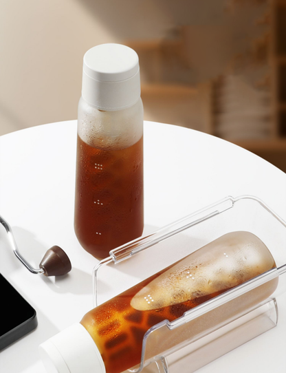 Portable Cold Brew Coffee Maker – 750ml/550ml Glass Pitcher for Iced Coffee, Tea and Juice with Barista Brewing Accessories
