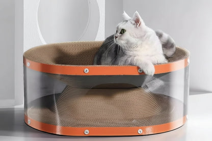 Double Layer Cat Scratching Board – 2-in-1 Cat Bed and Climbing Nest with Durable Scratch Surface for Indoor Pet Play and Rest