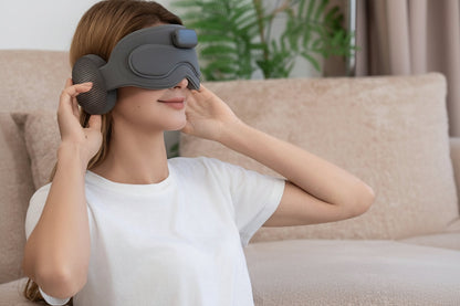 Smart Sleep Mask Headphones – 3D Breathable Bluetooth Eye Mask with AI Sleep Monitoring, App Control and Wireless Music for Travel and Relaxation
