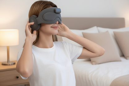 Smart Sleep Mask Headphones – 3D Breathable Bluetooth Eye Mask with AI Sleep Monitoring, App Control and Wireless Music for Travel and Relaxation