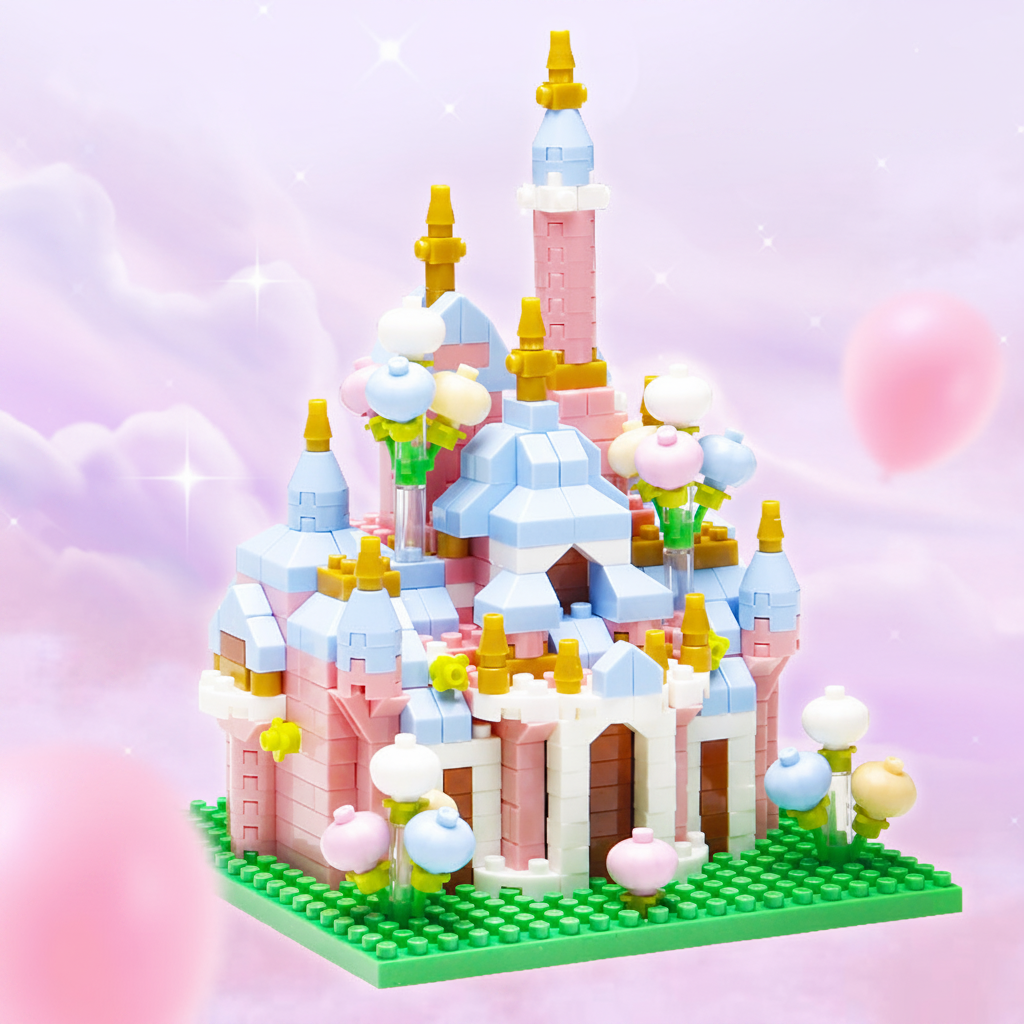 Fairy Tale Castle Building Blocks – Mini Brick Construction Set for Creative Play and Decorative Display