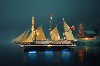 Endurance Explorer Ship Building Blocks - DIY Construction Model Toy for Creative Play and Display Collections