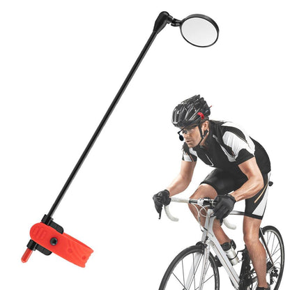 Adjustable Bike Helmet Mirror – 360 Degree Lightweight Aluminum Rear View Mirror for Safer Cycling, Commuting and Road Riding