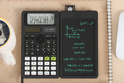 Foldable Scientific Calculator – 2-in-1 240-Function Calculator with 6-Inch LCD Writing Tablet for Students, Teachers and Office Work