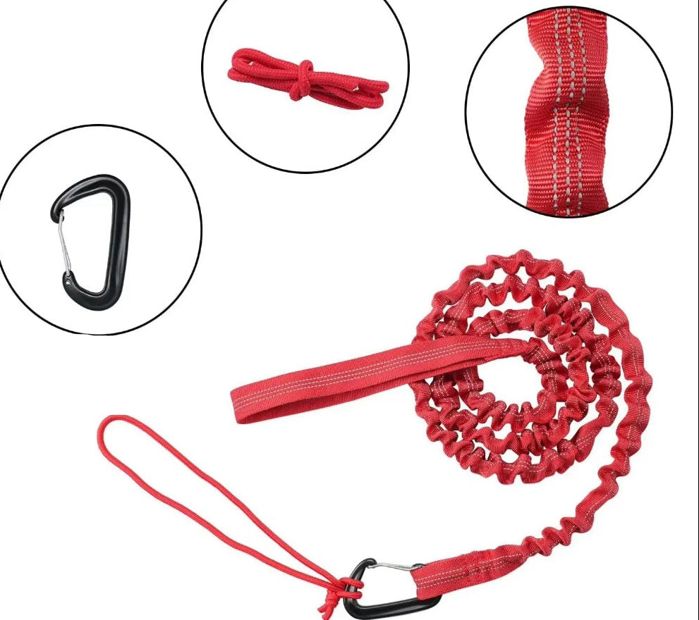 Portable Bicycle Tow Rope – Retractable Mountain Bike Traction Rope for Parent Child Cycling Adventures and Easy Uphill Assistance.