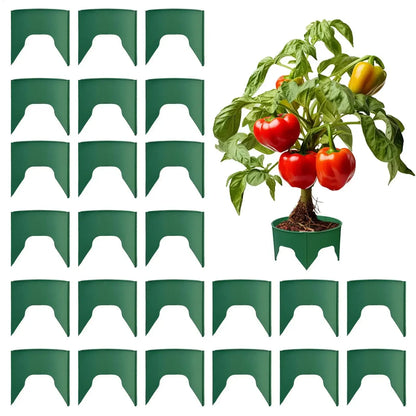 Round Deep-Watering Plant Rings – Plastic Garden Edging for Root Support, Pest Barrier Protection, Focused Irrigation and Cleaner Landscape Planting