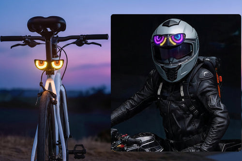 Universal Smart LED Helmet Display – Customizable Light Screen for Bicycle, Motorcycle, Scooter, Skateboard Helmets and Backpacks, Perfect for Night Visibility and Style