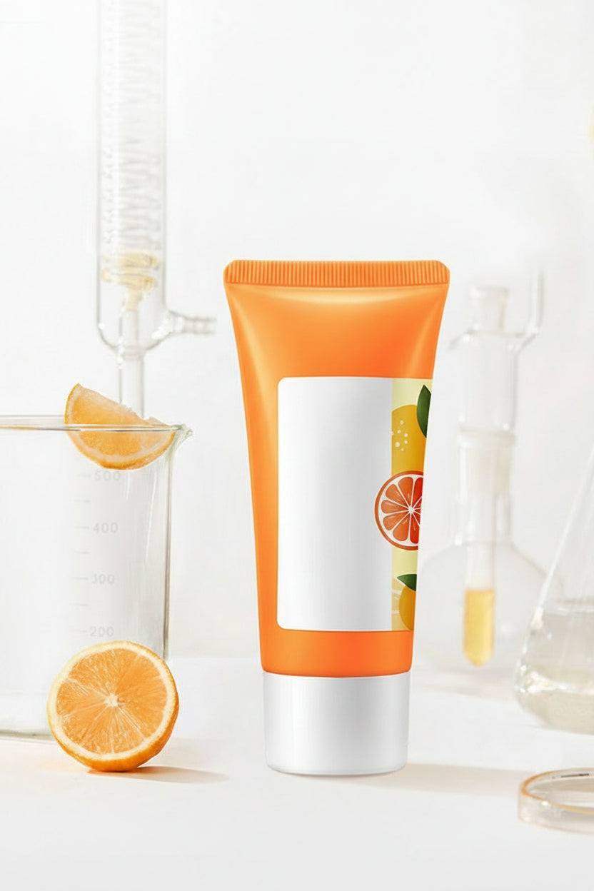 Vitamin C Facial Cleanser - Deep Cleansing Face Wash Foam for Moisturizing, Brightening and Blackhead Removal Skin Care
