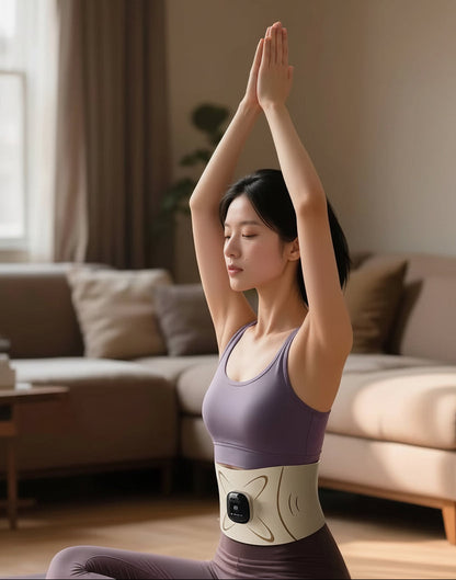 Waist Massager Belt - Electric Body Shaping Slimming Belt with Microcurrent Heating and Muscle Relaxation Technology