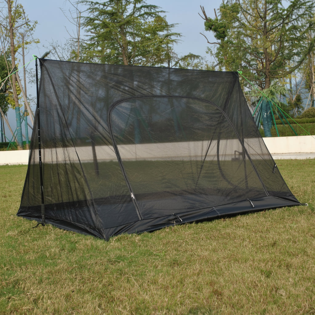 Ultralight Pyramid Mosquito Net Tent – Two-Person Breathable Mesh Shelter for Camping, Hiking and Bug Protection with Lightweight Breeze-Friendly Design