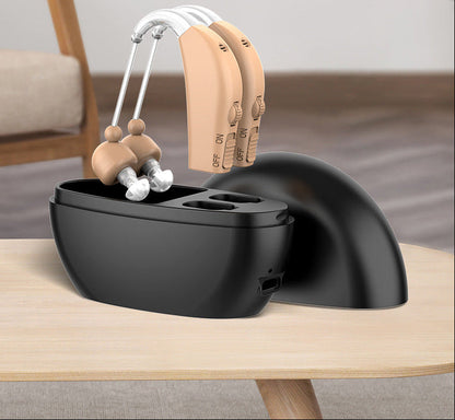 Rechargeable Hearing Aids for Seniors – Portable Wireless Magnetic Charging Sound Amplifiers with Comfortable Design for Everyday Hearing Support