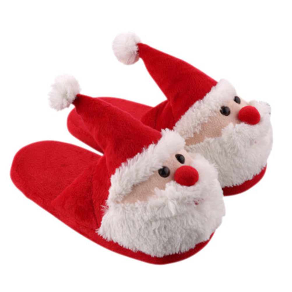 Santa Claus Slippers – Warm Non-Slip Christmas House Shoes for Adults and Kids with Cozy Holiday Comfort