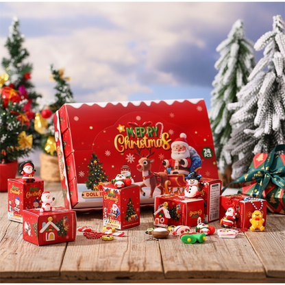 Christmas Party Keychain Gift Set – 24 Piece Holiday Surprise Key Ring Collection for Stocking Stuffers, Party Favors and Festive Gift Giving