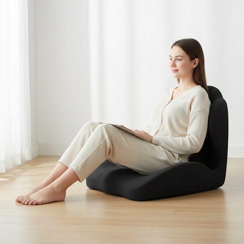Ergonomic Memory Foam Lumbar Cushion – Pressure-Relief Back Support Pad for Office Chairs, Long Sitting, Posture Comfort and Everyday Seat Support