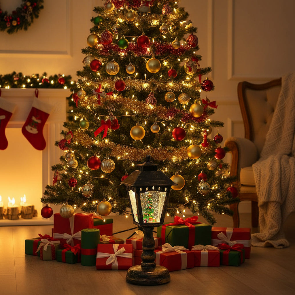 Christmas Snowball LED Lights – Santa and Snowman Decorative Holiday Lights for Festive Indoor Home Displays