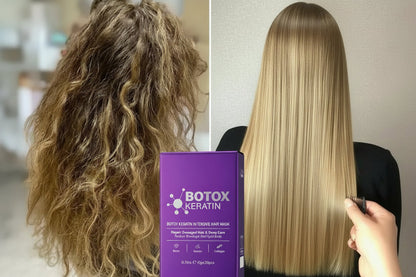 Keratin Hair Mask – 5-Second Deep Repair Treatment for Damaged, Frizzy Hair, Providing Intense Moisture for Soft, Smooth and Shiny Hair