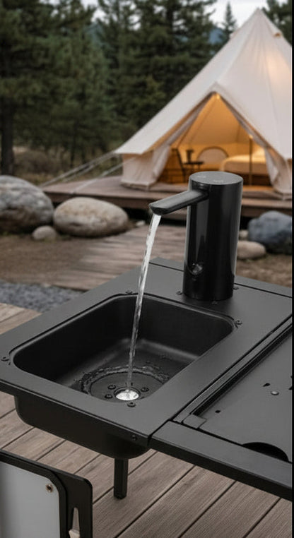 Portable Camping Water Dispenser – Electric Folding Rechargeable Water Pump for IGT Tables, Outdoor Travel and Picnic Hydration