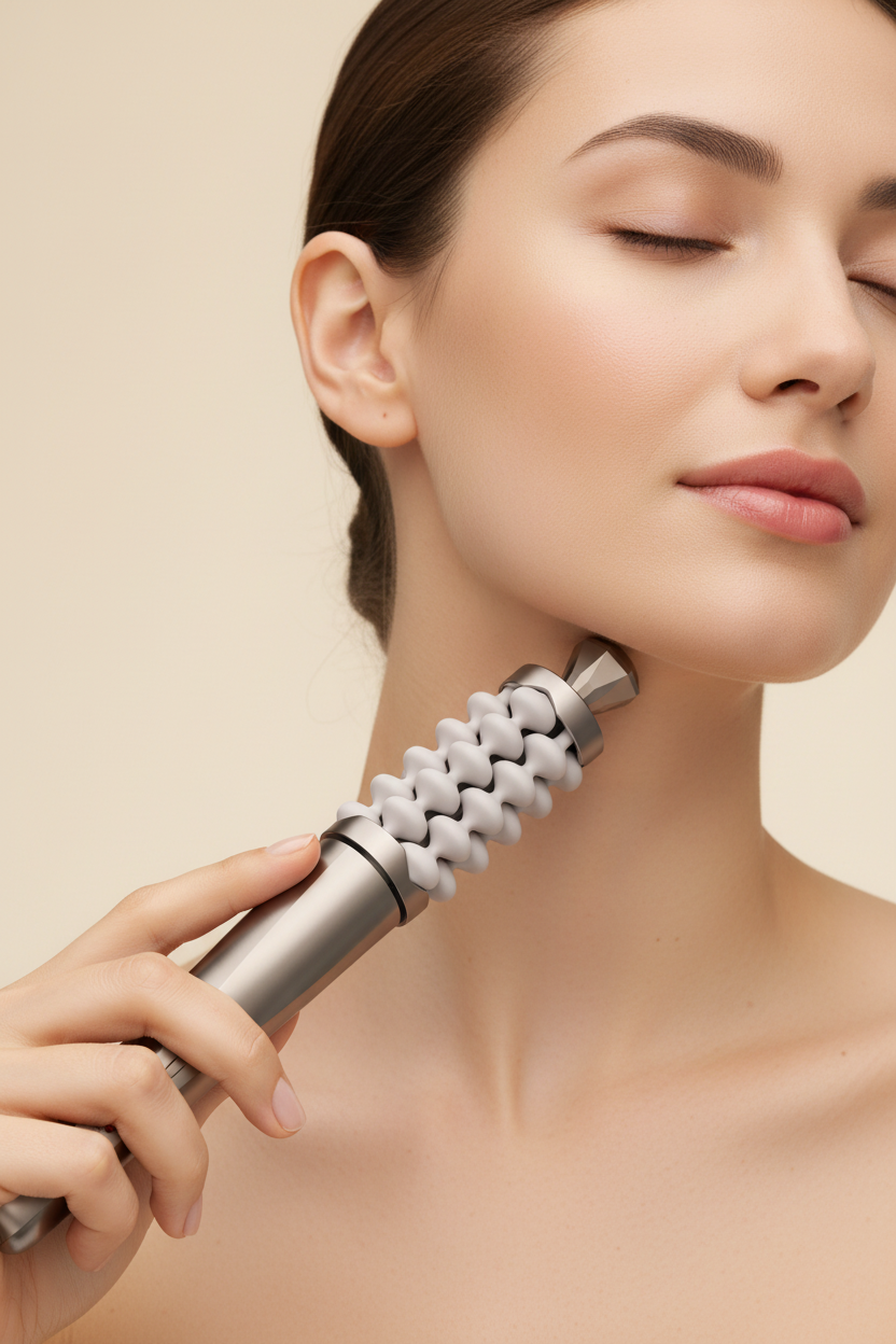 Face and Neck Massage Stick – Dual-Purpose Electric Beauty Tool for Gentle Firming Massage, Relaxation and Convenient At-Home Skin-Care Routines