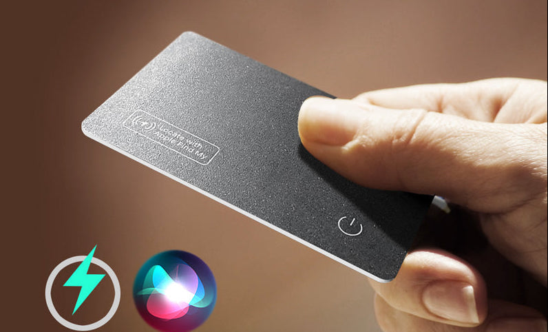 Wireless Tracking Card Wallet – Smart Rechargeable Locator Card with Find My Compatibility for iPhone Devices, Slim Anti-Lost Everyday Wallet