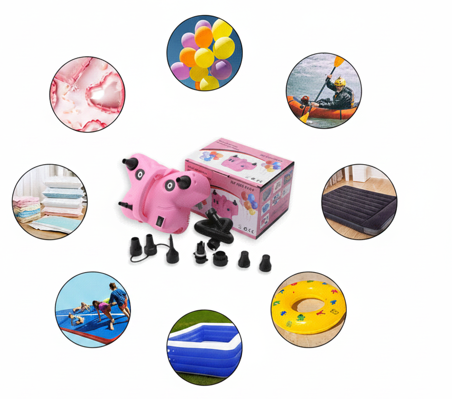 Portable Electric Balloon Pump – Dual Nozzle High Power Inflator for Party Balloons, Decorations and Event Planning