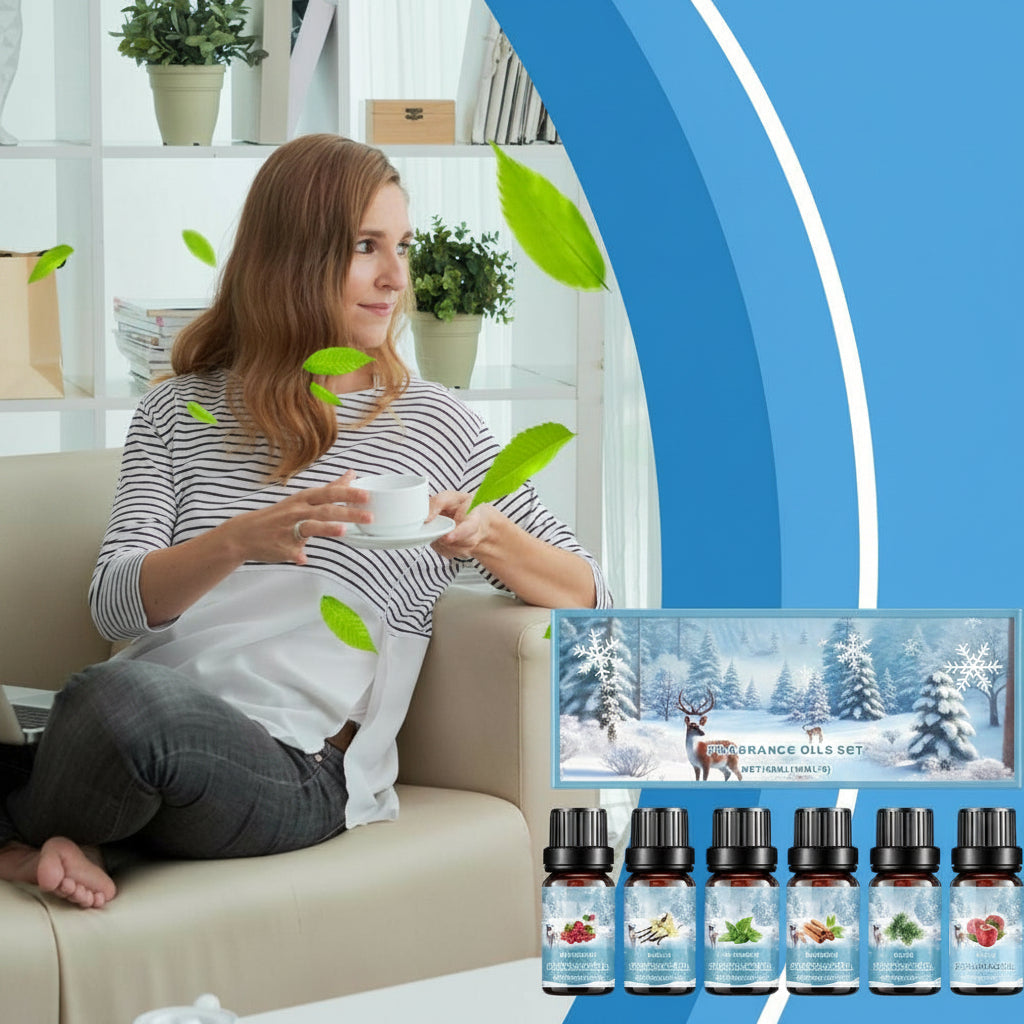 Essential Fragrance Oil Set – Natural Diffuser Oils for Humidifiers, Aromatherapy, Relaxation and Home Air Freshening
