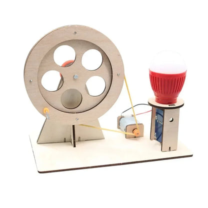 Hand Crank Generator Kit – DIY STEM Science Experiment Model for Children Learning Electricity, Physics and Creative Projects