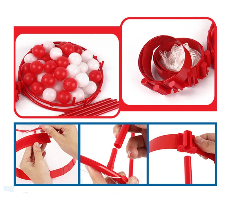 Headband Basketball Party Game - Adjustable Hoop Toss Challenge with Balls for Kids, Adults and Carnival Fun