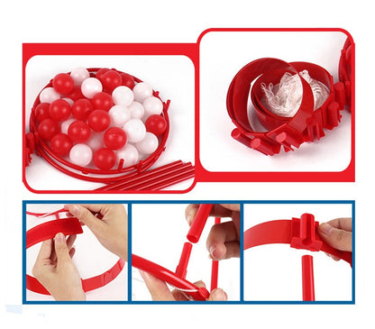 Headband Basketball Party Game - Adjustable Hoop Toss Challenge with Balls for Kids, Adults and Carnival Fun