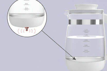 Smart Electric Baby Kettle – 1.2L Thermostatic Milk Warmer with 24-Hour Keep-Warm Function for Infant Formula and Water Preparation