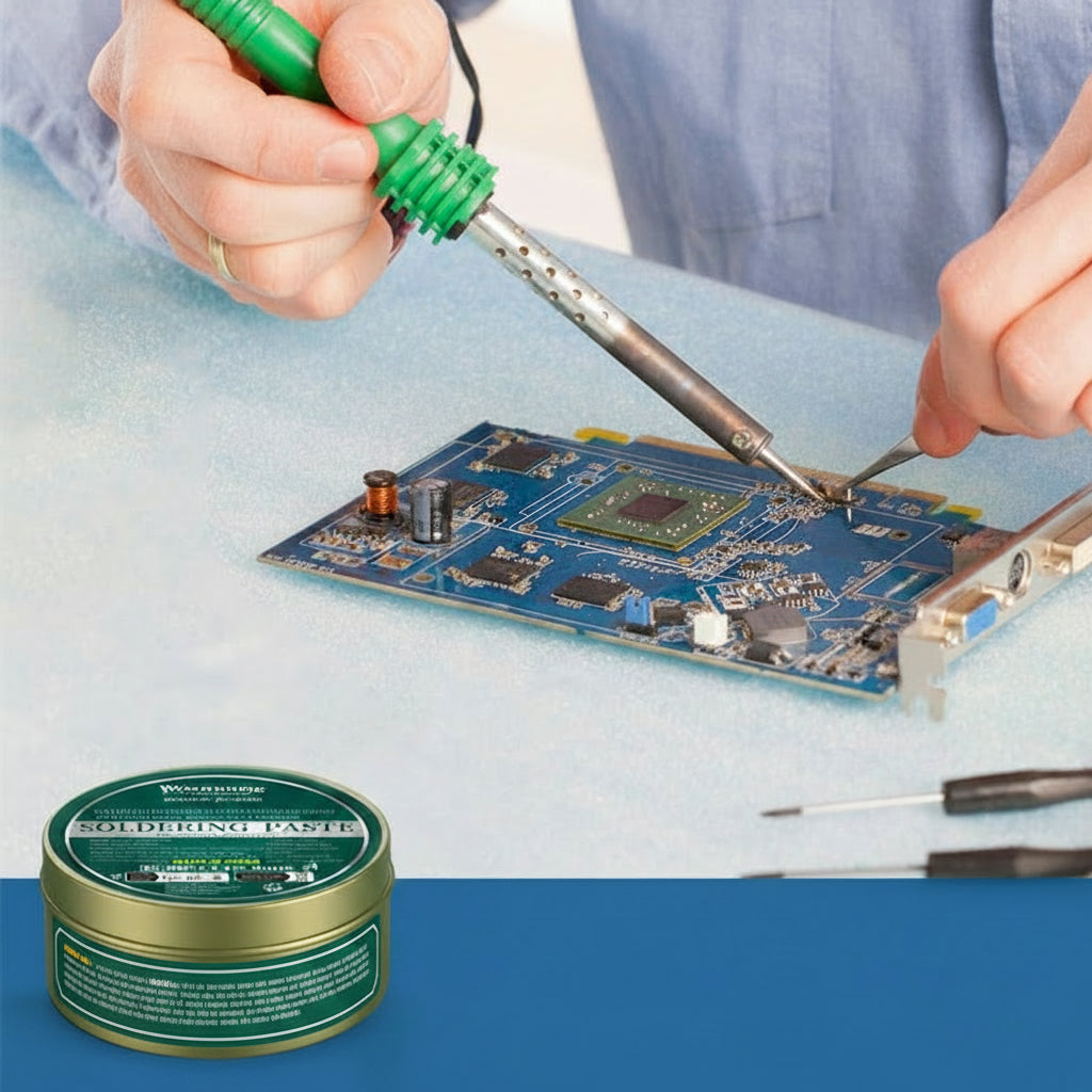 Lead-Free Welding Flux Paste – Soldering Tin Repair Oil for Electronics, Metalwork and DIY Welding Projects with Smooth Reliable Application