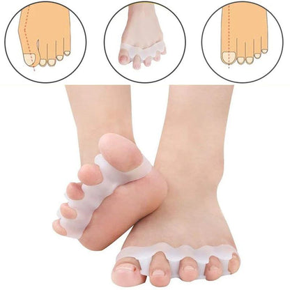 Silicone Toe Separators and Bunion Protectors – Soft Gel Toe Stretchers for Pain Relief, Foot Alignment and Everyday Comfort.