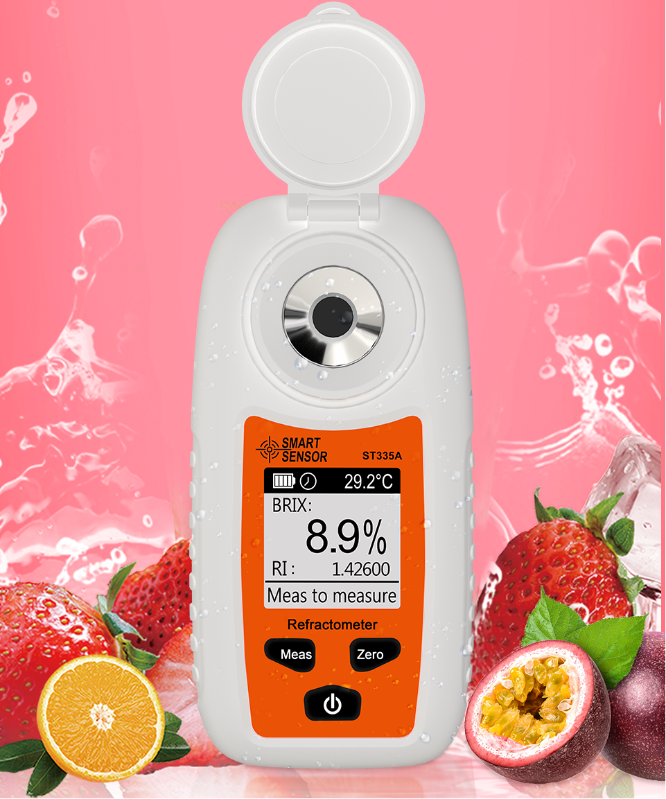 Digital Brix Refractometer–  Professional Sugar Content Meter for Fruit Juice, Wine, Beer and Beverage Quality Testing from 0–35%