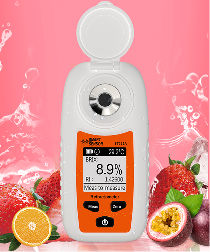 Digital Brix Refractometer–  Professional Sugar Content Meter for Fruit Juice, Wine, Beer and Beverage Quality Testing from 0–35%