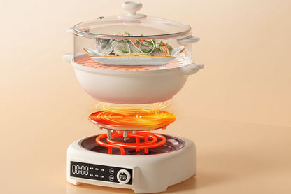 Multifunction Electric Hot Pot – 5L Steam Cooker Frying Pan and Kitchen Cooking Pot for Convenient Family Meals.